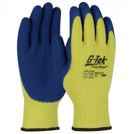 PIP 09-K1320 G-Tek Seamless Knit PolyKor Blended Gloves - Latex Coated Crinkle Grip