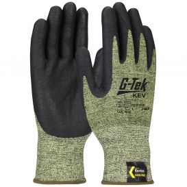 PIP 09-K1600 G-Tek KEV Seamless Knit Kevlar Blended Gloves - Nitrile Coated Foam Grip on Palm & Fingers
