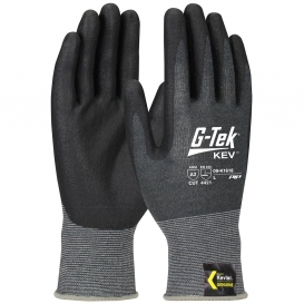 PIP 09-K1618 G-Tek KEV Seamless Knit Kevlar Blended Gloves - Nitrile Coated  Foam Grip