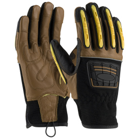 PIP 120-4150 Dorsal Impact Protection Kevlar Blended Goatskin Leather Gloves 