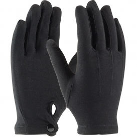 PIP 130-650BM Men\'s Cabaret 100% Stretch Nylon Dress Gloves with Raised Stitching on Back - Snap Closure