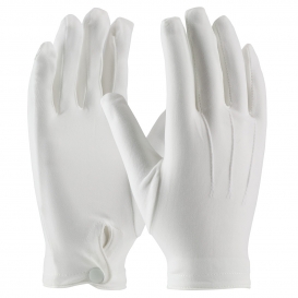PIP 130-650WM Cabaret 100% Stretch Nylon Dress Gloves with Raised Stitching on Back - Snap Closure