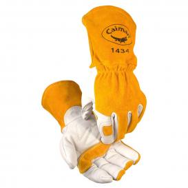 Multi-Task Welding Gloves Cow Grain Leather/Pigskin Tan/Gold Large 