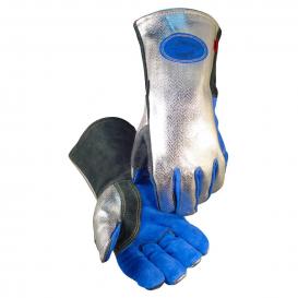 PIP 1524 Caiman Cow Split Aluminized Back Wool Insulated MIG/Stick/Plasma Welding Gloves