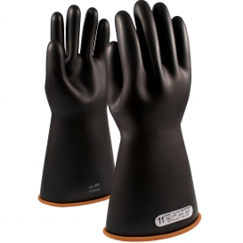 PIP 155-1-16 Novax Class 1 Rubber Insulating Gloves with Straight Cuff - 16\