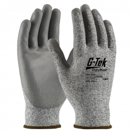 PIP 16-150 G-Tek PolyKor Seamless Knit PolyKor Blended Gloves - Polyurethane Coated Smooth Grip