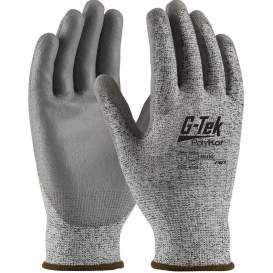 PIP 16-150 G-Tek PolyKor Seamless Knit PolyKor Blended Gloves - Polyurethane Coated Smooth Grip on Palm & Fingers
