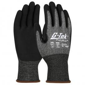 PIP 16-278G-Tek Seamless Knit PolyKor X7 Blended Gloves - Nitrile Coated MicroSurface Grip