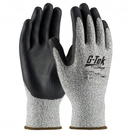 PIP 16-334 G-Tek PolyKor Seamless Knit PolyKor Blended Gloves - Nitrile Coated Foam Grip