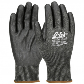 PIP 16-354 G-Tek Seamless Knit PolyKor Blended Gloves - Nitrile Coated Foam Grip