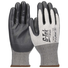 PIP 16-363 G-Tek PolyKor Seamless Knit PolyKor Blended Gloves - Nitrile Coated Grip