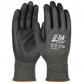 PIP 16-373 G-Tek Seamless Knit PolyKor Blended Gloves - Nitrile Coated Foam Grip on Palm