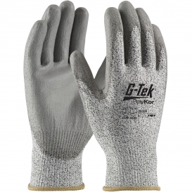 PIP 16-530 G-Tek PolyKor Seamless Knit PolyKor Blended Gloves - Polyurethane Coated Smooth Grip on Palm & Fingers