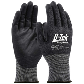 PIP 16-541 G-Tek PolyKor Seamless Knit Blended Gloves - Polyurethane Coated Flat Grip