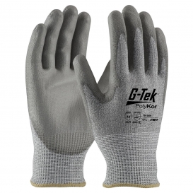 PIP 16-564 G-Tek Industry Grade PolyKor Seamless Knit Blended Gloves - PU Coated Smooth Grip