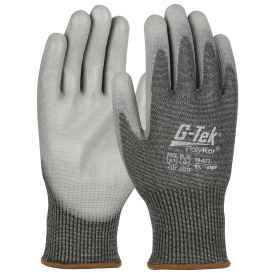 PIP 16-573 G-Tek Seamless Knit PolyKor Blended Gloves - Polyurethane Coated Flat Grip