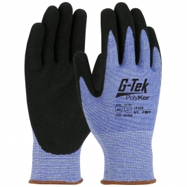 PIP 16-635 G-Tek Seamless Knit PolyKor Blended Gloves - Nitrile Coated MicroSurface Grip