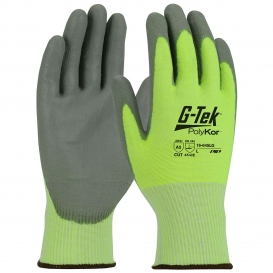 PIP 16-645LG G-Tek Seamless Knit PolyKor Blended Gloves - Polyurethane Coated Smooth Grip