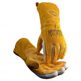 thumbnail image 2 of Caiman 1540-4 Medium TIG Welding Gloves - Premium Goat Grain, Padded Palm, Gauntlet Style 2 of 6