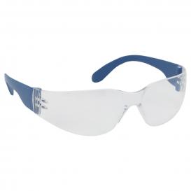 Bouton 250-01-D553 Zenon Z12 Metal Detectable Safety Glasses - Blue Temples - Clear Anti-Fog Lens