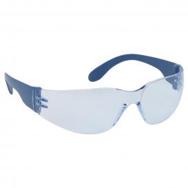 Bouton 250-01-D053 Zenon Z12 Metal Detectable Safety Glasses - Blue Temples - Light Blue Anti-Fog Lens