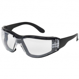 Bouton 250-01-F020 Zenon Z12 Foam Safety Glasses - Black Foam Lined Frame - Clear Anti-Fog Lens