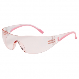 Bouton 250-10-0904 Eva Safety Glasses - Clear/Pink Temples - Pink Lens