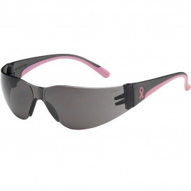 Bouton 250-11-5501 Eva Petite Safety Glasses - Gray/Pink Temples - Gray Lens