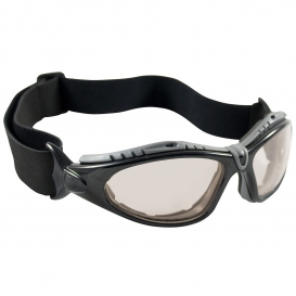 Bouton 250-50-0422 Fuselage Safety Glasses/Goggles - Black Foam Lined Frame - Indoor/Outdoor Anti-Fog Lens