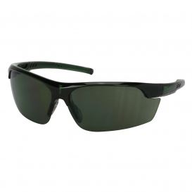 Bouton 250-58-0521 Xtricate-C Safety Glasses - Green Temples - Green FogLess 3Sixty Anti-Fog Lens