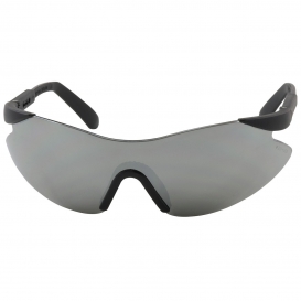 Bouton 250-92-0005 Wilco Safety Glasses - Black Temples - Silver Mirror Lens