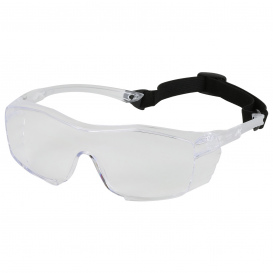 Bouton 250-96-0520 OverSeal OTG Safety Glasses/Goggles - Clear Frame - Clear FogLess 3Sixty Anti-Fog Lens