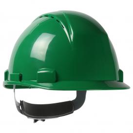 PIP 280-HP1141RSPV Dynamic Logan Vented Cap Style Hard Hat - 4-Point Ratchet Suspension - Green