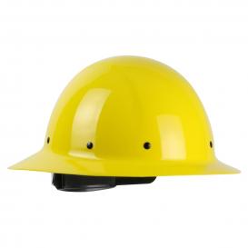 PIP 280-HP1481R Dynamic Wolfjaw Smooth Dome Full Brim Hard Hat - 8-Point Ratchet Suspension - Yellow
