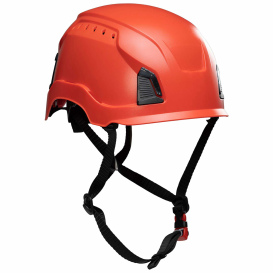 PIP 280-HP1491RV Traverse ANSI Type II Vented Climbing Helmet - Ratchet Suspension - Red