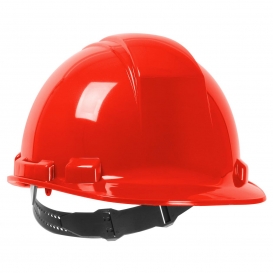 PIP 280-HP241 Dynamic Whistler Cap Style Hard Hat - 4-Point Pinlock Suspension - Red