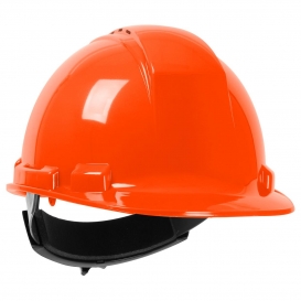 PIP 280-HP241RV Dynamic Whistler Vented Cap Style Hard Hat- 4-Point Ratchet Suspension - Orange