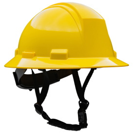 PIP 280-HP642R-CH Dynamic Kilimanjaro ANSI Type II Full Brim Hard Hat - 4-Point Ratchet Suspension - Yellow