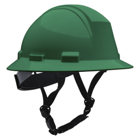 PIP 280-HP642R-CH Dynamic Kilimanjaro ANSI Type II Full Brim Hard Hat - 4-Point Ratchet Suspension - Dark Green