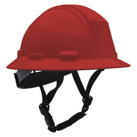 PIP 280-HP642R-CH Dynamic Kilimanjaro ANSI Type II Full Brim Hard Hat - 4-Point Ratchet Suspension - Red