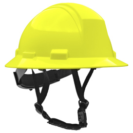 PIP 280-HP642R-CH Dynamic Kilimanjaro ANSI Type II Full Brim Hard Hat - 4-Point Ratchet Suspension - Yellow/Lime