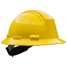 PIP 280-HP642RV-02 Dynamic Kilimanjaro Vented Full Brim Hard Hat - 4-Point Ratchet Suspension - Yellow