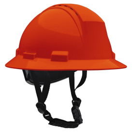 PIP 280-HP642RV-CH Dynamic Kilimanjaro Vented Full Brim Hard Hat - 4-Point Ratchet Suspension - Hi-Vis Orange