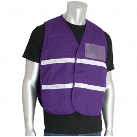 PIP 300-2501 Cotton/Polyester Non-ANSI Incident Command Vest - Purple