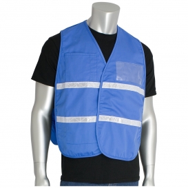 PIP 300-2509 Cotton/Polyester Non-ANSI Incident Command Vest - Light Blue