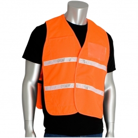 PIP 300-2512 Cotton/Polyester Non-ANSI Incident Command Vest - Hi-Vis Orange