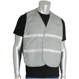 PIP 300-2515 Cotton/Polyester Non-ANSI Incident Command Vest - Gray