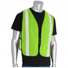 PIP 300-EVOR-P Non-ANSI Hi-Gloss Mesh Safety Vest - Yellow/Lime