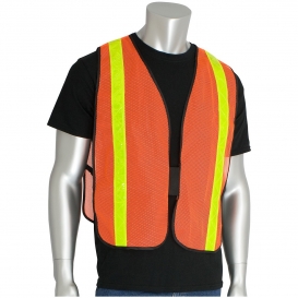 PIP 300-EVOR-P Non-ANSI Hi-Gloss Mesh Safety Vest - Orange