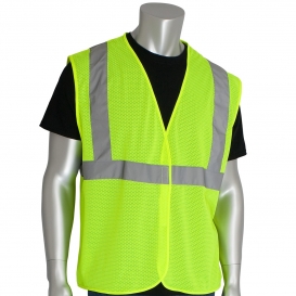 PIP 302-MVG Economy Type R Class 2 Mesh Safety Vest - Yellow/Lime